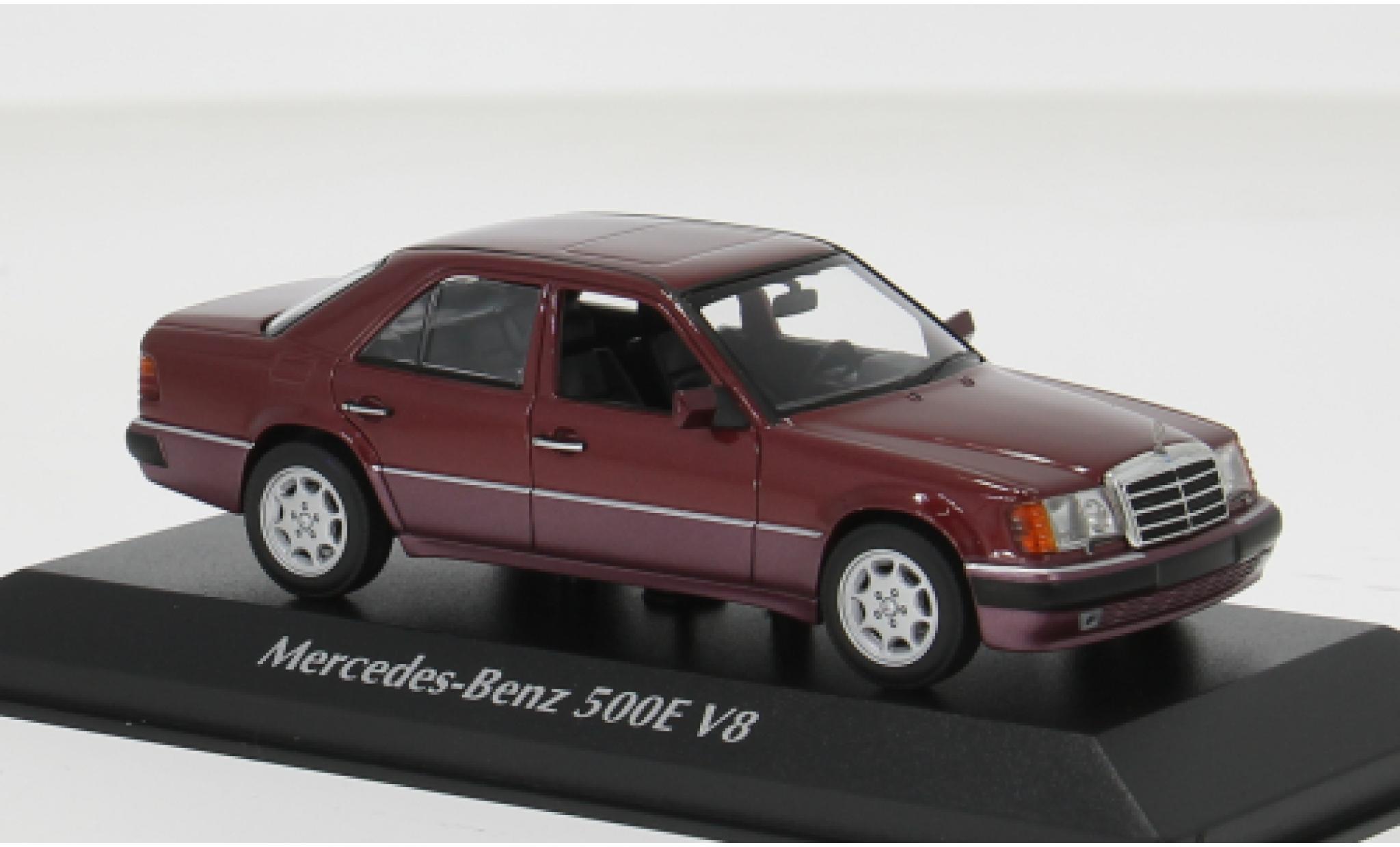 Mercedes 500 1/43 Minichamps E (W124) red 1991 1:43 diecast model cars