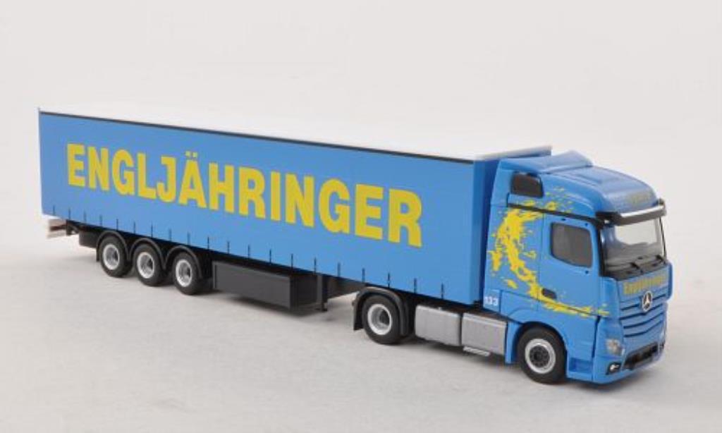 Mercedes Actros 1/87 Herpa 11 Streamspace 2.5 Engljahringer (A) Gardinenplanen-SZ diecast model cars