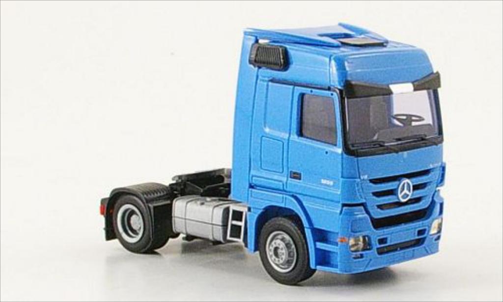 Mercedes Actros 1/87 AWM 1855 MP3 2-Achser Aerop. blue diecast model cars