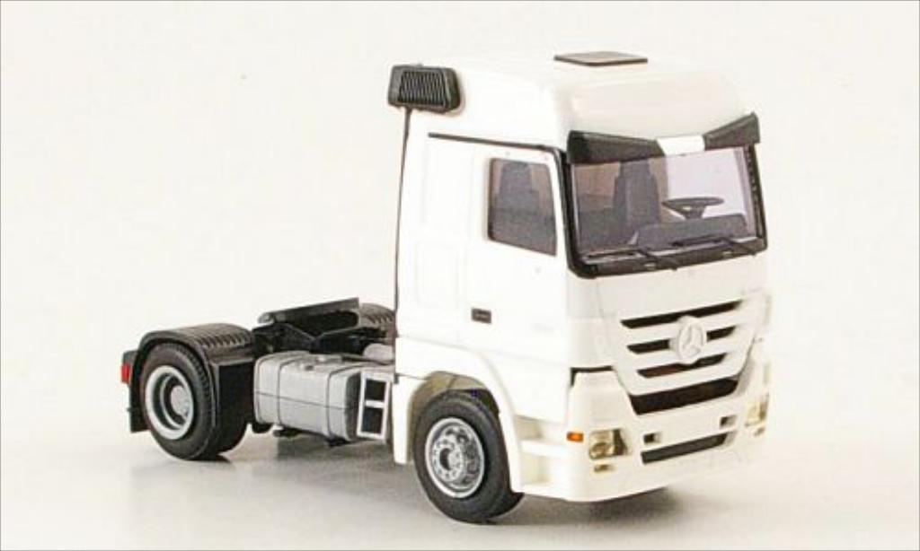 Mercedes Actros 1/87 AWM 1855 MP3 2-Achser white diecast model cars