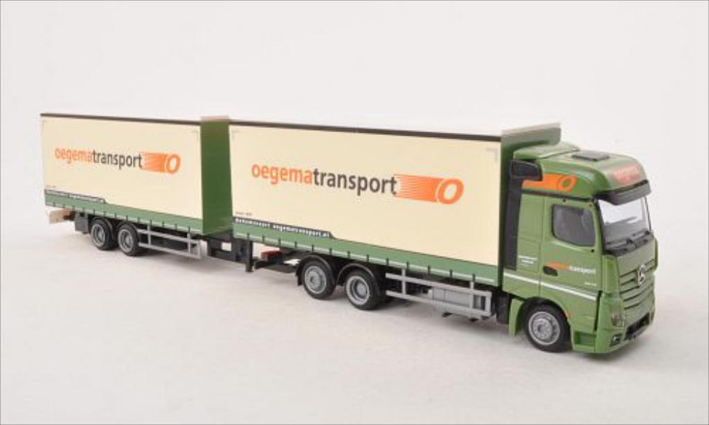 Mercedes Actros 1/87 AWM 2 BigSpace Oegema (NL) Gardinenplanen-Tandem-HZ diecast model cars