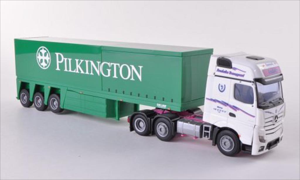 Mercedes Actros 1/87 AWM 2 Gigaspace Frebedo (DK) / Pilkington Innenlader-SZ diecast model cars