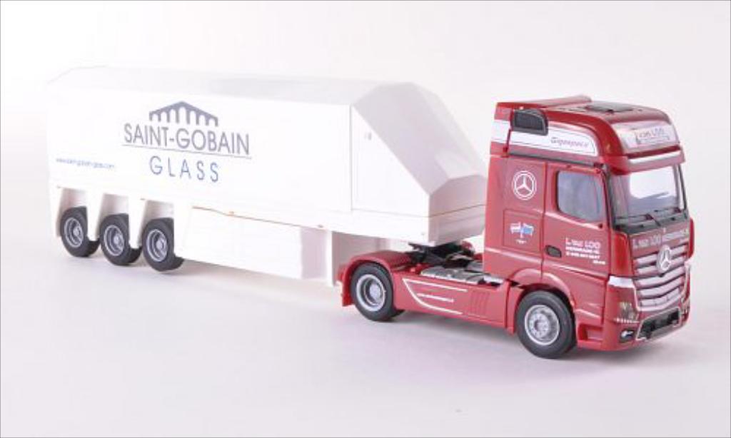 Mercedes Actros 1/87 AWM 2 Gigaspace Van Loo (NL) / Saint-Gobain Innenlader-SZ diecast model cars