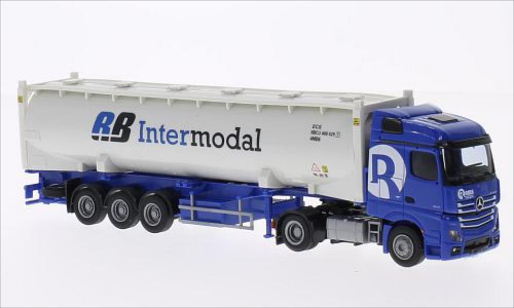 Mercedes Actros 1/87 AWM 2 Stream./Aerop. Rooms/Intermodal Silo-Co.-SZ diecast model cars