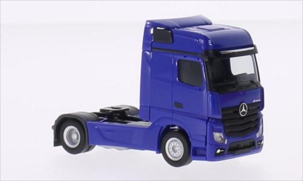 Mercedes Actros 1/87 Herpa Bigspace blue diecast model cars