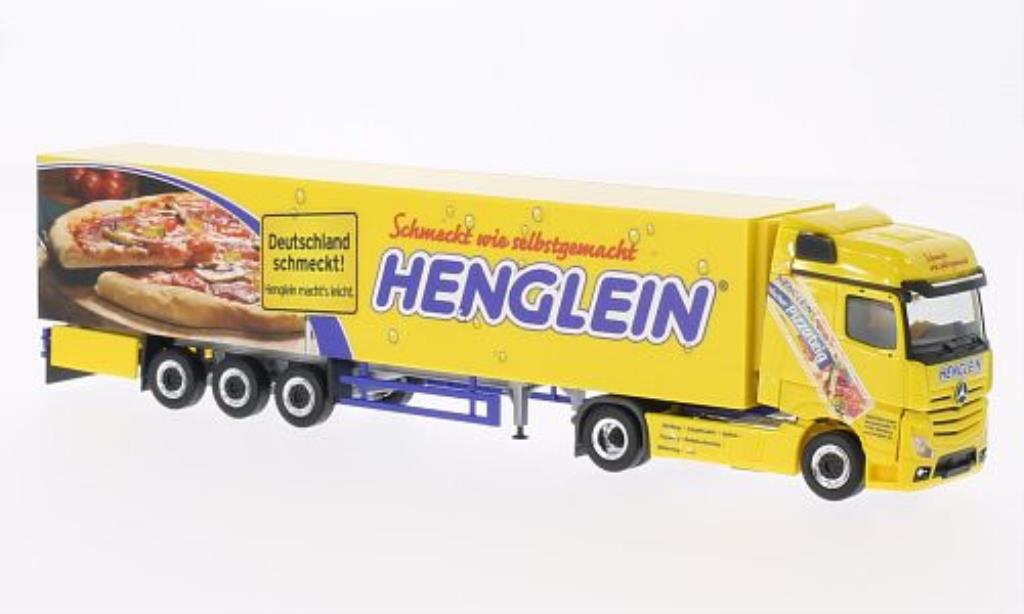 Mercedes Actros 1/87 Herpa Bigspace Henglein Pizzateig Kuhlkoffer-SZ diecast model cars