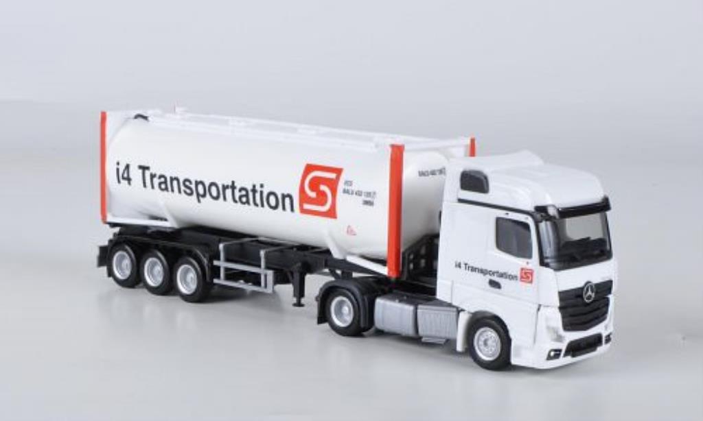 Mercedes Actros 1/87 Herpa Bigspace i4 Transportation Drucksilocontainer-SZ diecast model cars