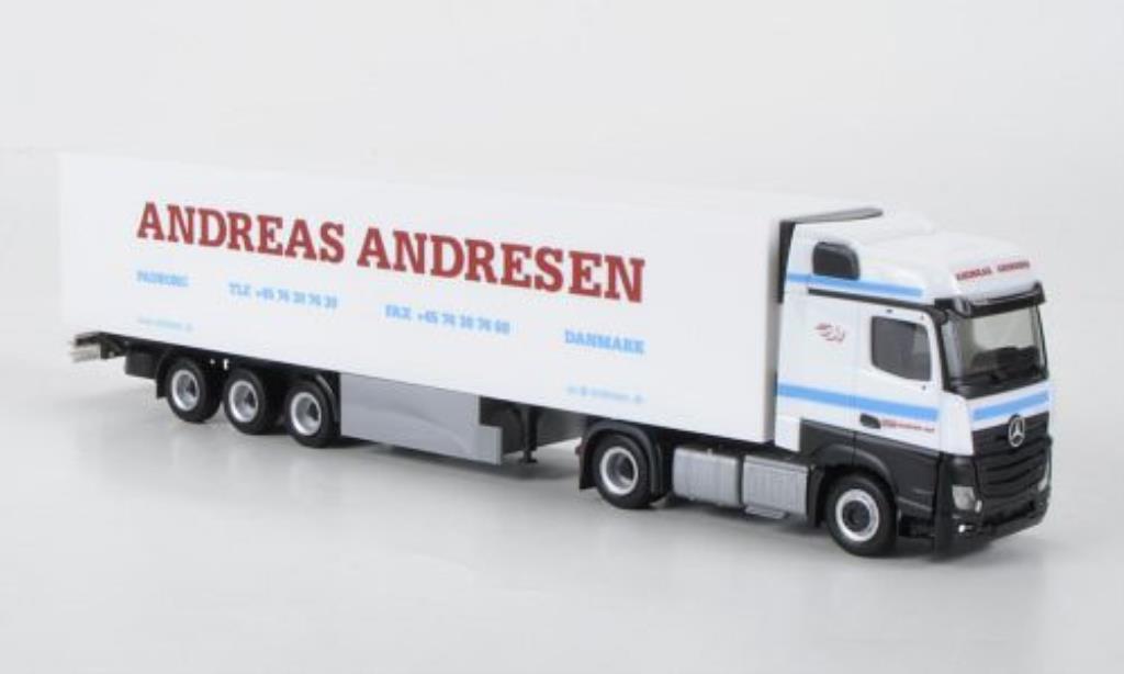 Mercedes Actros 1/87 Herpa Bigspace Kuhlkoffer-SZ Andreas Andresen (DK) diecast model cars