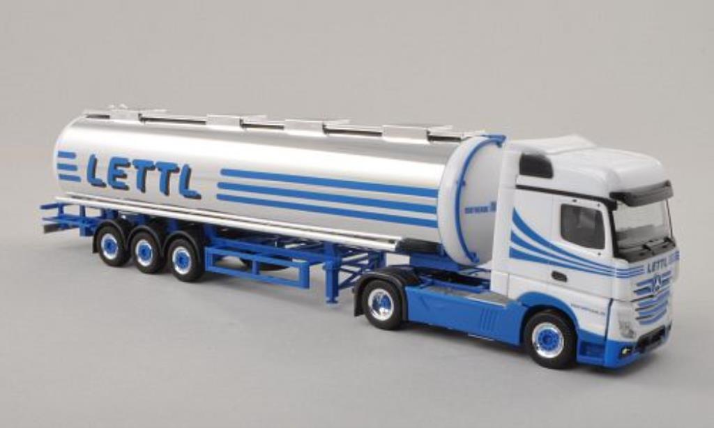 Mercedes Actros 1/87 Herpa Bigspace Lettl Lebensmittelchromtank-SZ diecast model cars