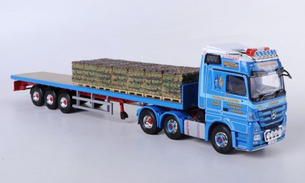 Mercedes Actros 1/50 Corgi Facelift Charlie Lauder Flachbrettpritschen-SZ mit Ladegut diecast model cars