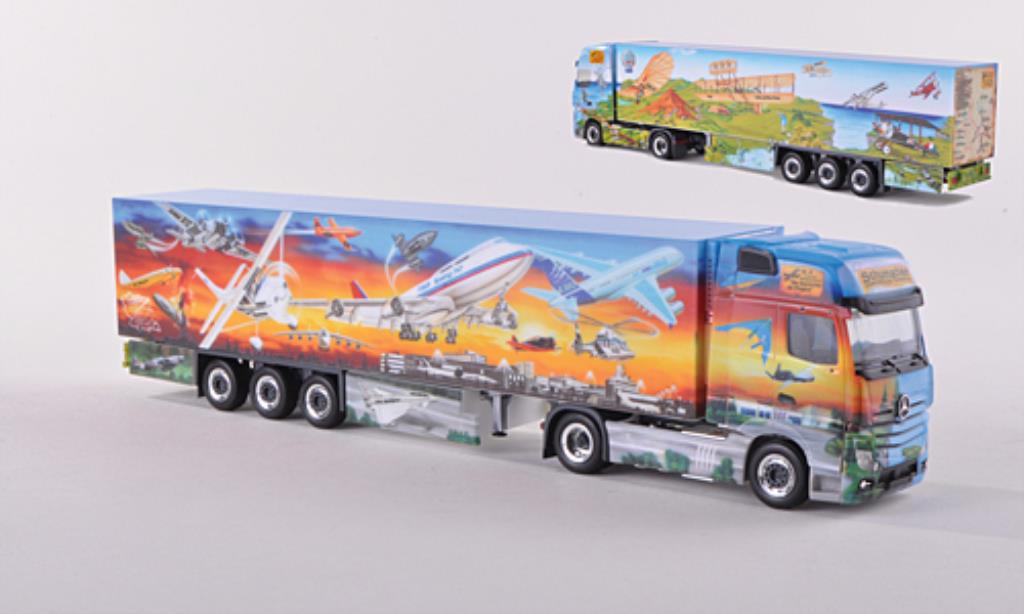 Mercedes Actros 1/87 Herpa Gigaspace Kuhlk.-SZ Nr.6 Schumacher Die Geschichte der Fliegerei 2011 diecast model cars