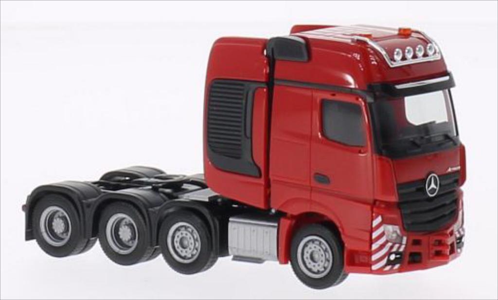 Mercedes Actros 1/87 Herpa Gigaspace SLT Schwerlastzugmaschine red diecast model cars