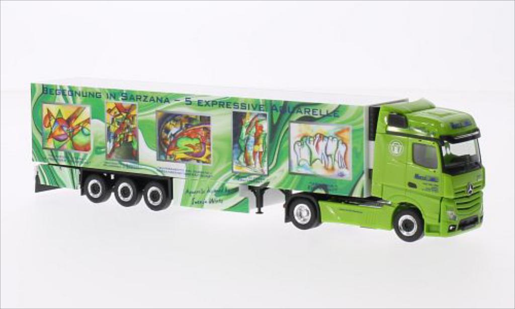 Mercedes Actros 1/87 Herpa Gigaspace Wirtz Art Truck Kuhlkoffer-SZ diecast model cars