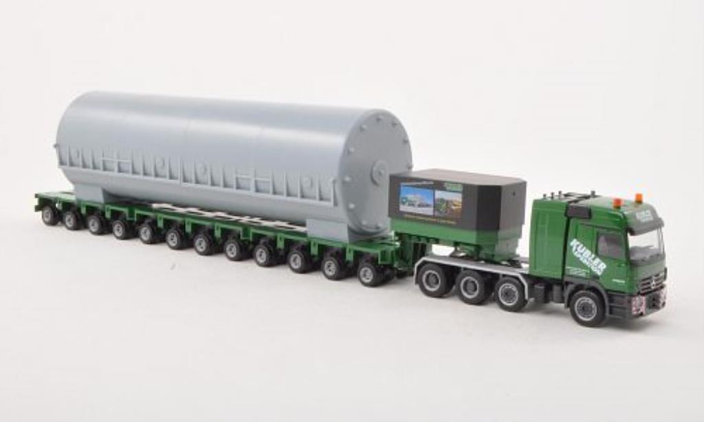 Mercedes Actros 1/87 Herpa L 02 Kubler Tieflade-SZ mit Ladegut diecast model cars