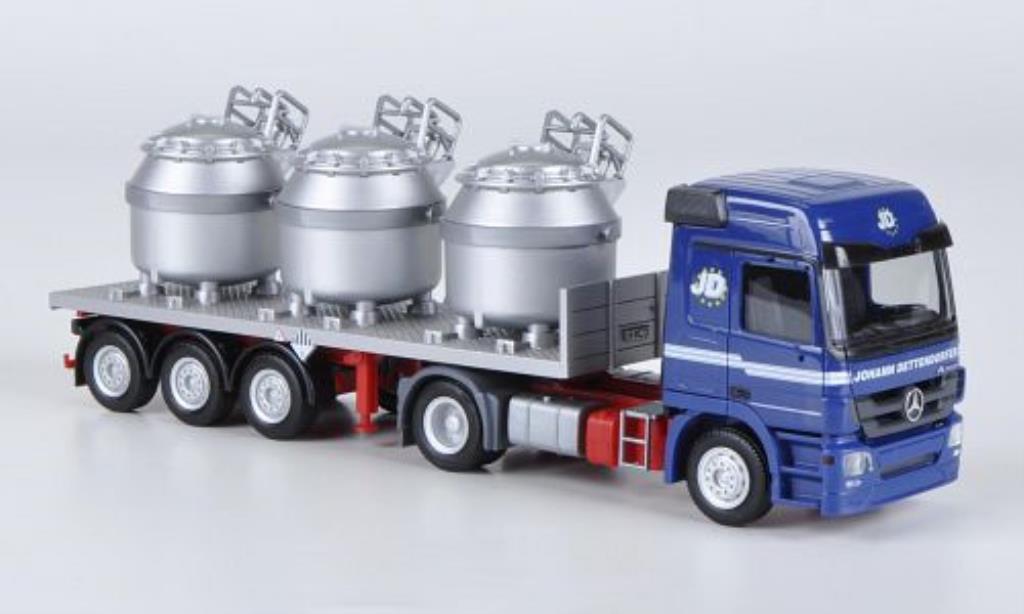 Mercedes Actros 1/87 Herpa L 08 Flussigaluminium-SZ Dettendorfer diecast model cars
