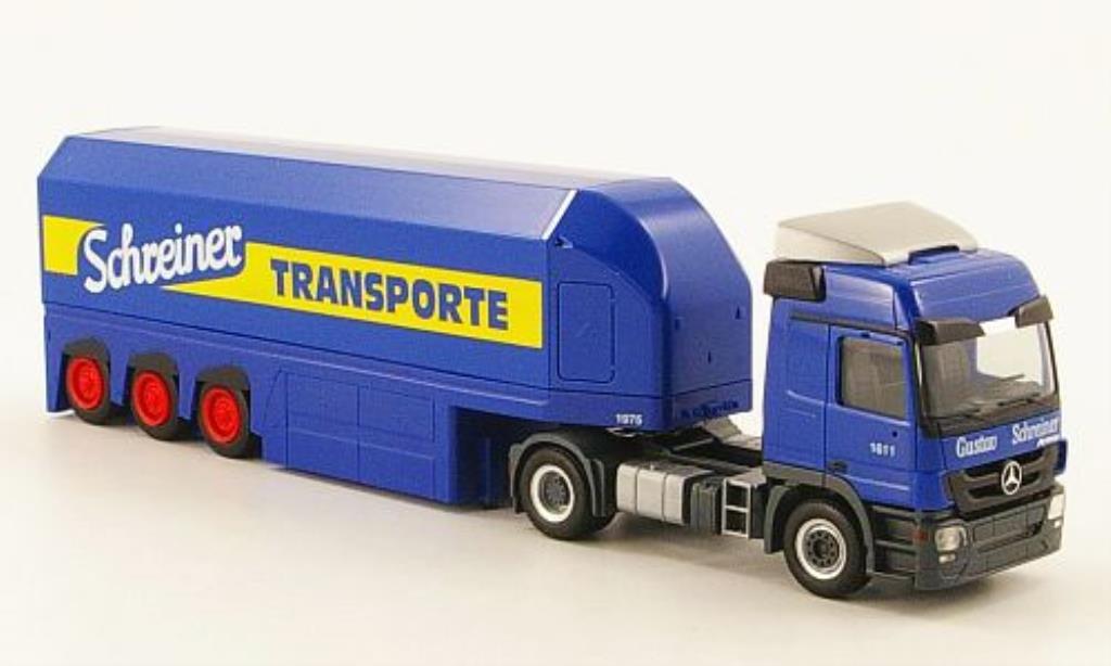 Mercedes Classe GLA 1/87 Herpa Actros L 08 Schreiner Transporte Glastransporter-SZ diecast model cars