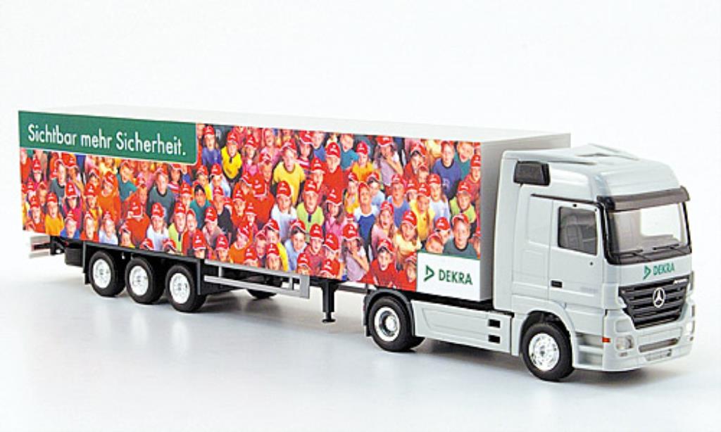Mercedes Actros 1/87 Herpa LH 02 Koffer-Sattelzug DEKRA diecast model cars