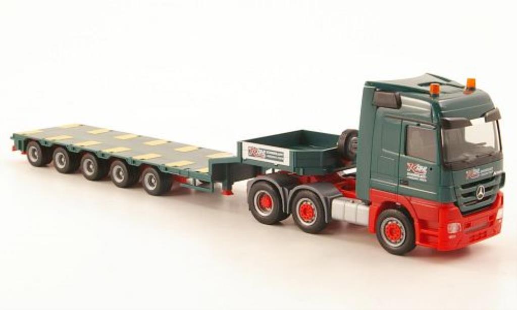 Mercedes Actros 1/87 Herpa LH 08 Kahl Schwerlast Semitieflade-Sattelzug diecast model cars