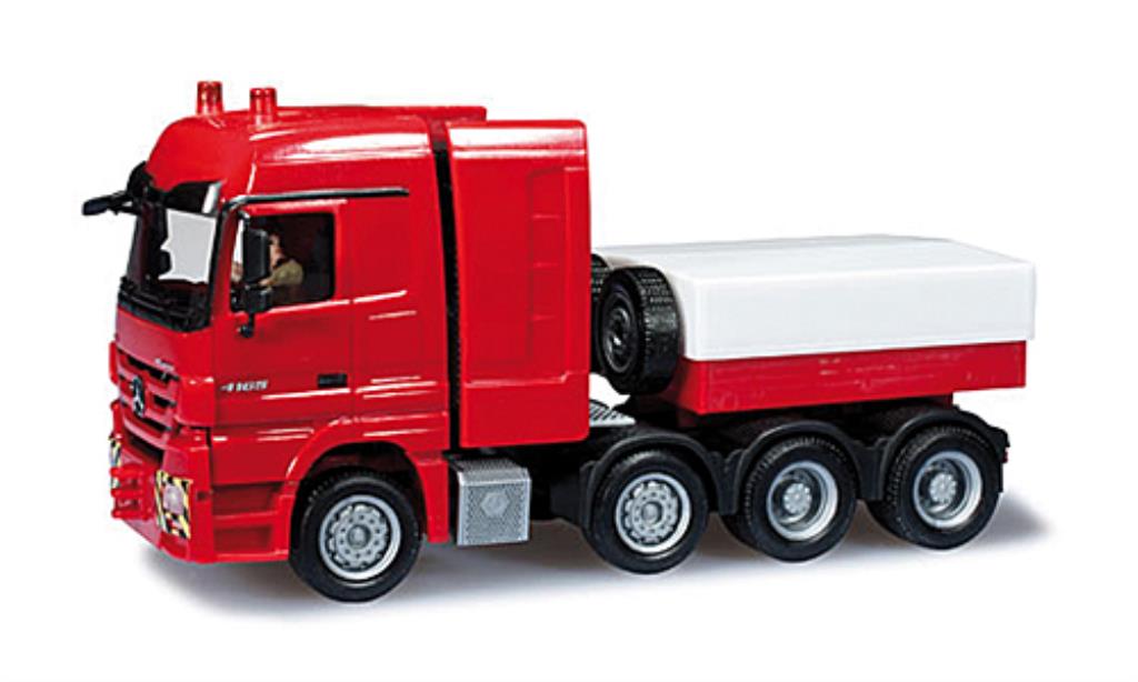 Mercedes Actros 1/87 Herpa LH 08 Schwerlastzugmaschine red DioramaReady diecast model cars