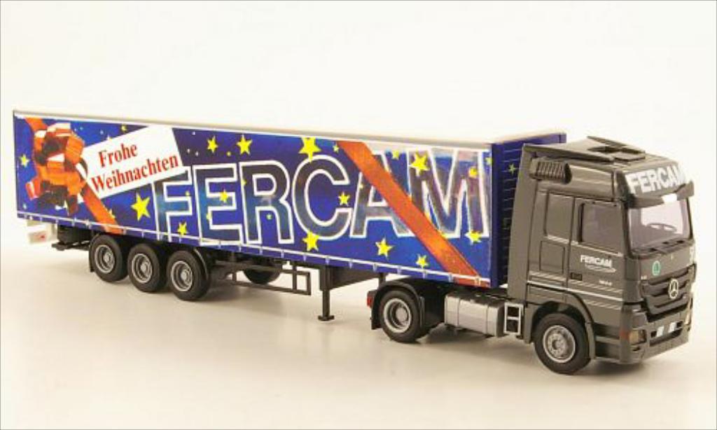 Mercedes Actros 1/87 AWM MP3 LH/Aerop. FERCAM/Buon Natale G-KSZ diecast model cars