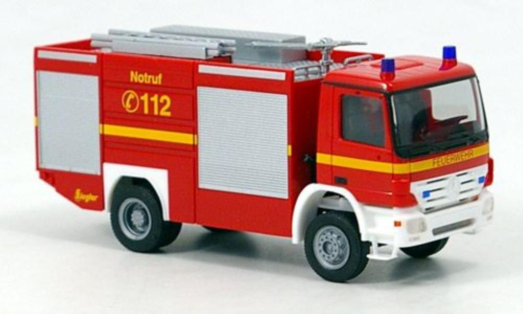 Mercedes Actros 1/87 Herpa S TLF 24/60 Fire brigade 2002 diecast model cars