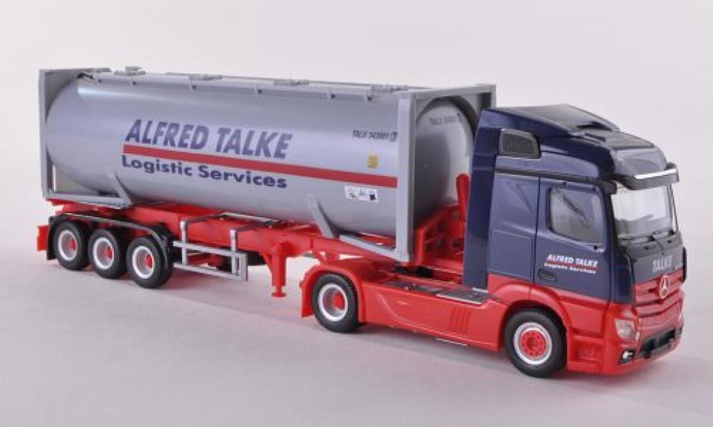 Mercedes Actros 1/87 Herpa Streamspace 2.3 A.Talke Drucksilocontainer-SZ 30ft. 2011 diecast model cars