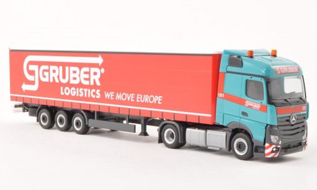 Mercedes Actros 1/87 Herpa Streamspace 2.5 Lowliner-SZ Gruber (I) diecast model cars