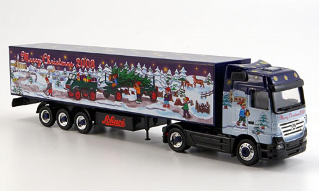 Mercedes Actros 1/87 Schuco V8 Koffersattelzug Weihnachten 2008 diecast model cars