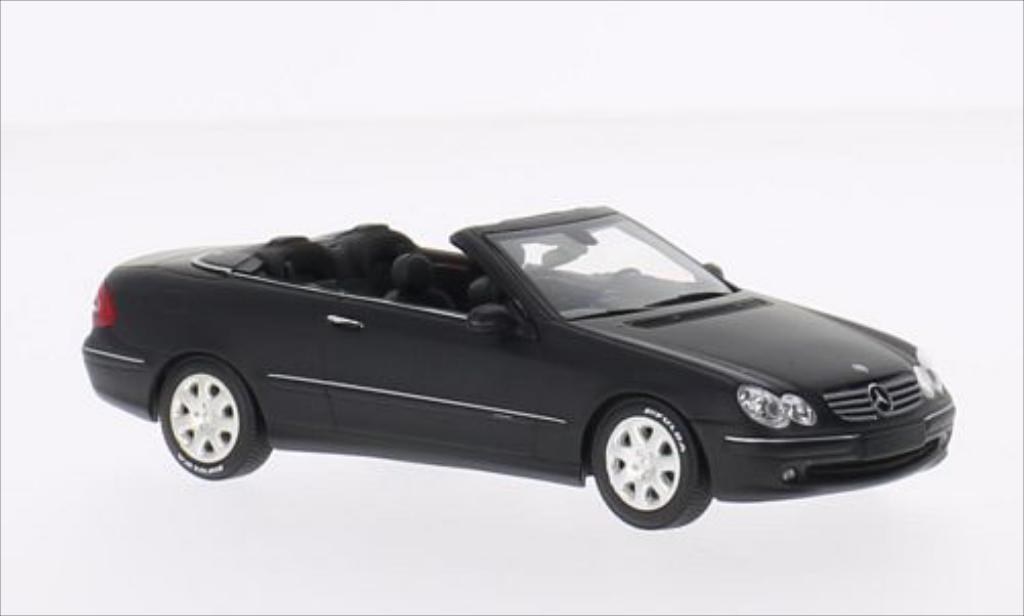 Mercedes Classe CL 1/43 Minichamps K Convertible matt-black 2002 diecast model cars