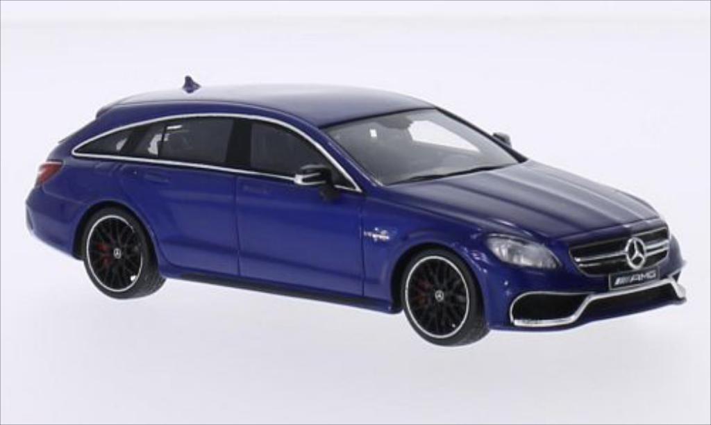 Mercedes Classe S 1/43 Spark Classe CLS 63 AMG Shooting Brake metallic blue 2014 diecast model cars