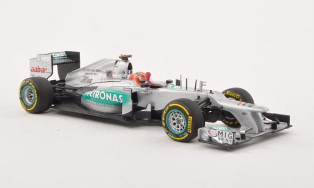 Mercedes F1 1/43 Minichamps W03 No.7 Petronas GP Valencia 2012 diecast model cars