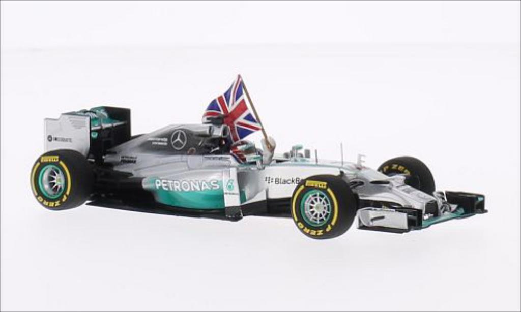 Mercedes F1 1/43 Spark W05 Hybrid No.44 GP Petronas Formel 1 GP Abu Dhabi 2014 diecast model cars
