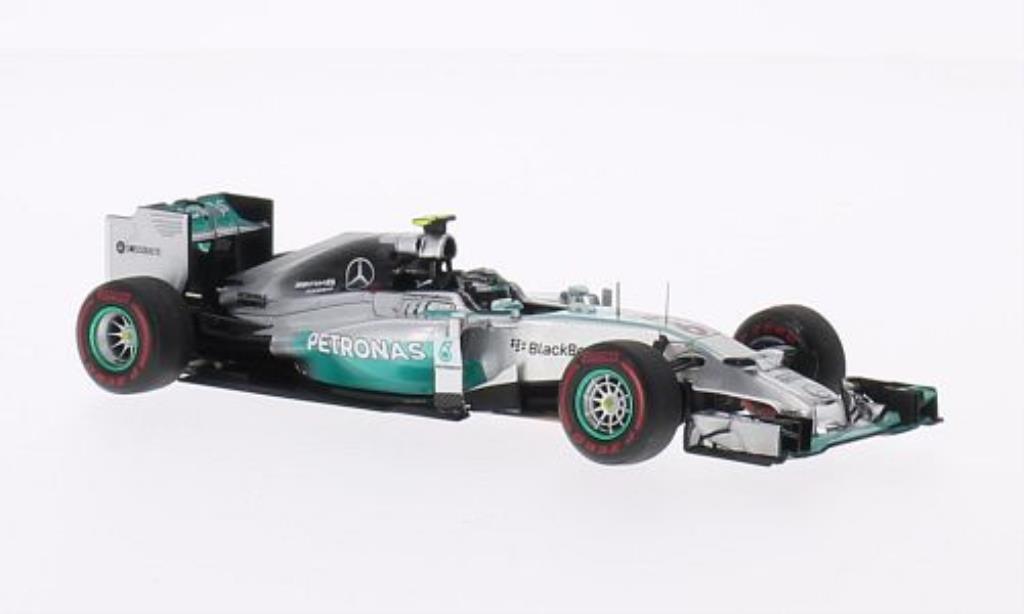 Mercedes F1 1/43 Spark W05 Hybrid No.6 Petronas GP Monaco 2014 diecast model cars