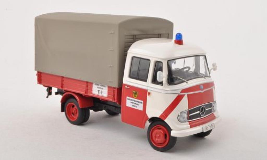 Mercedes L319 1/43 Schuco Pritsche/Plane Fire brigade Dortmund diecast model cars