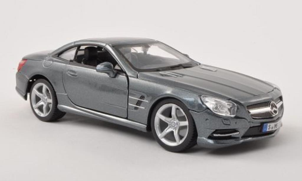 Mercedes Classe SL 500 1/24 Burago 500 (R231) grey Verdeck geschlossen diecast model cars