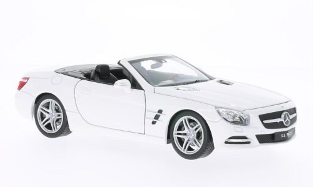 Mercedes Classe SL 500 1/24 Welly 500 (R231) white 2012 diecast model cars