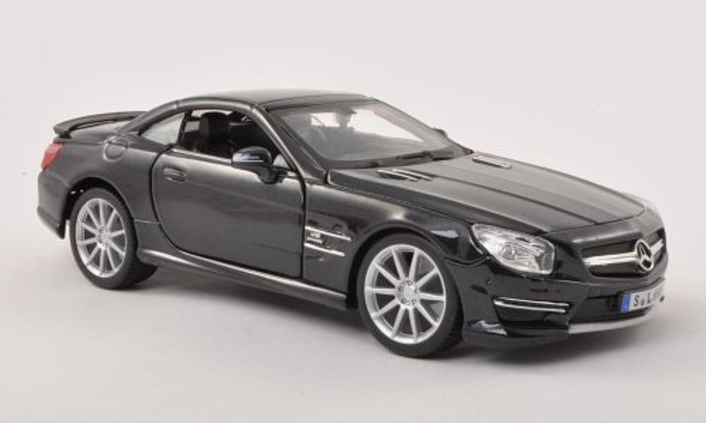Mercedes Classe SL 65 1/24 Burago 65 AMG (R231) anthrazit Verdeck geschlossen diecast model cars
