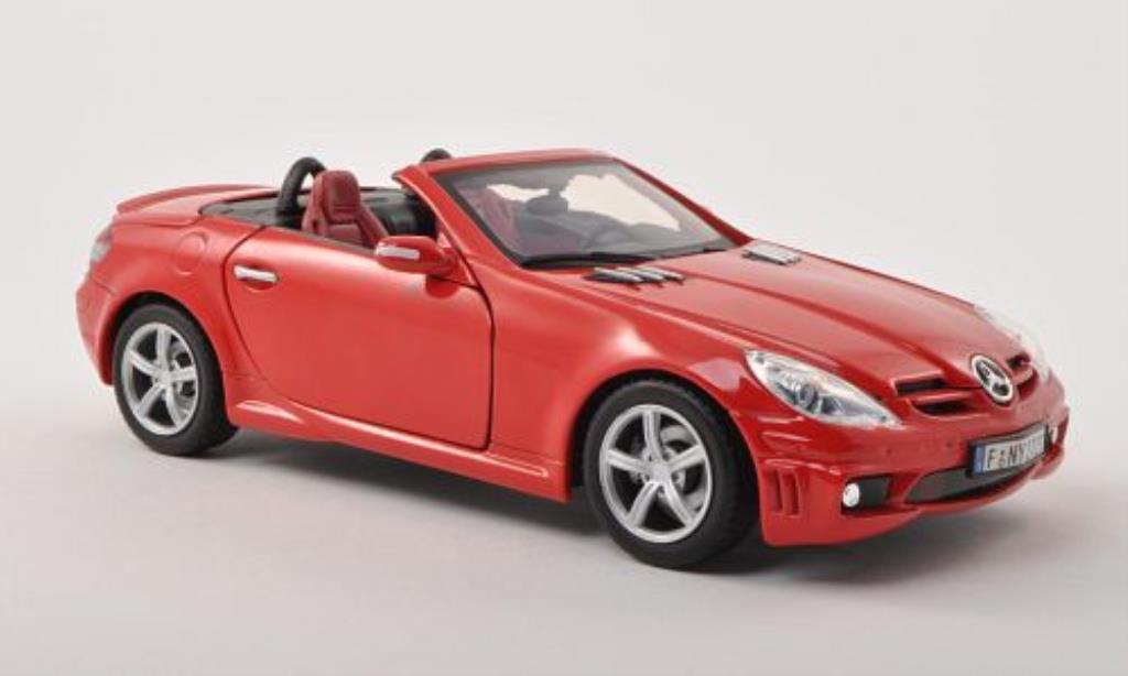 Mercedes Classe SLK 1/18 Motormax 55 AMG (R171) red diecast model cars