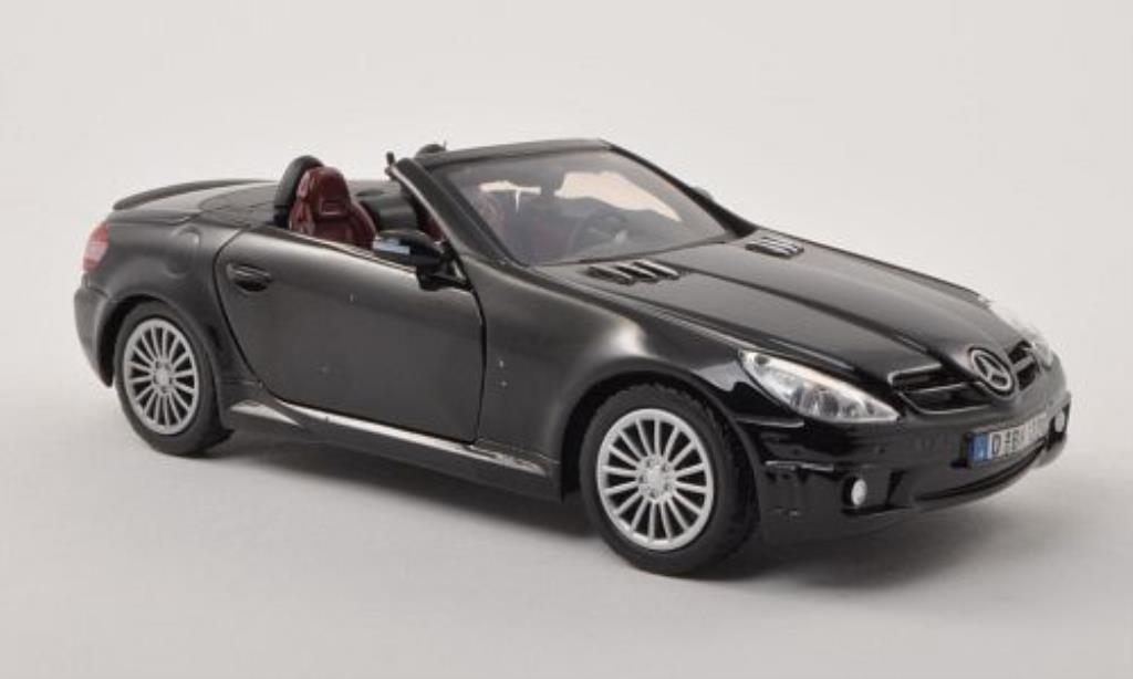 Mercedes Classe SLK 1/24 Motormax 55 AMG (R171) black diecast model cars