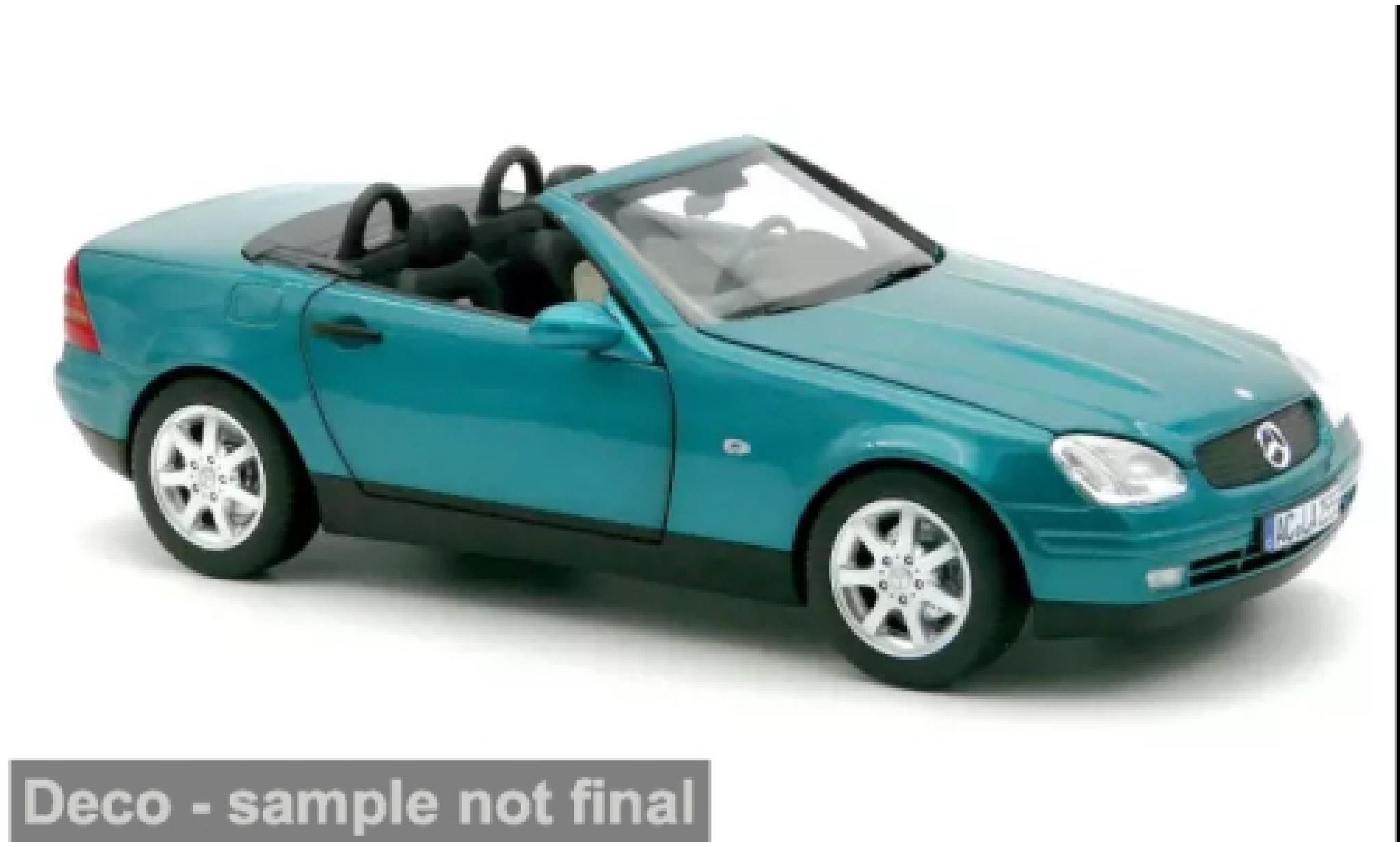 Mercedes Classe SLK 1/18 Norev SLK (R170) green 1996 1:18 diecast model cars