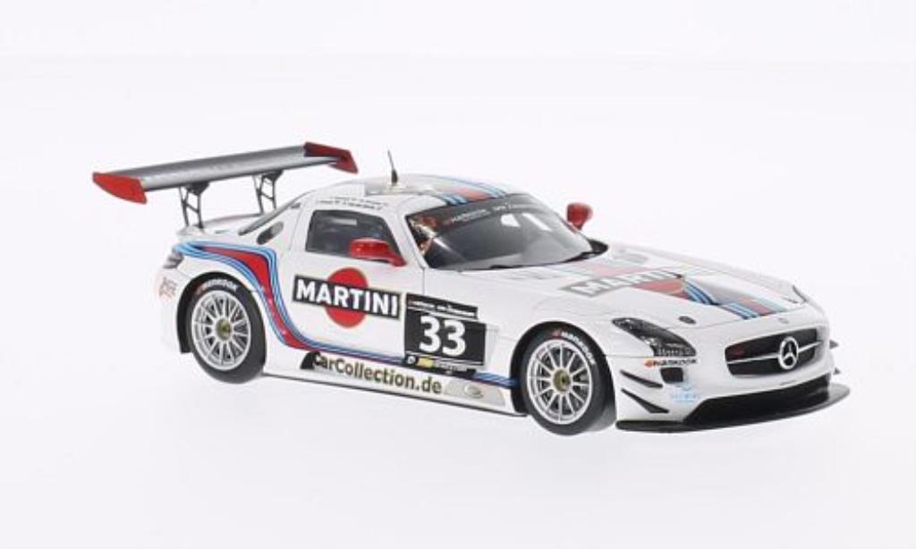 Mercedes SLS 1/43 Spark AMG GT3 No.33 Martini / Mishu Motors 12h Zandvoort /R.van diecast model cars