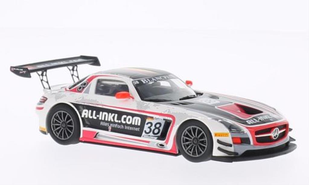 Mercedes SLS 1/43 Minichamps AMG GT3 No.38 All-Inkl.Com. Munnich Motorsport FIA GT1 Weltmeister 2012 /Winkelhock diecast model cars