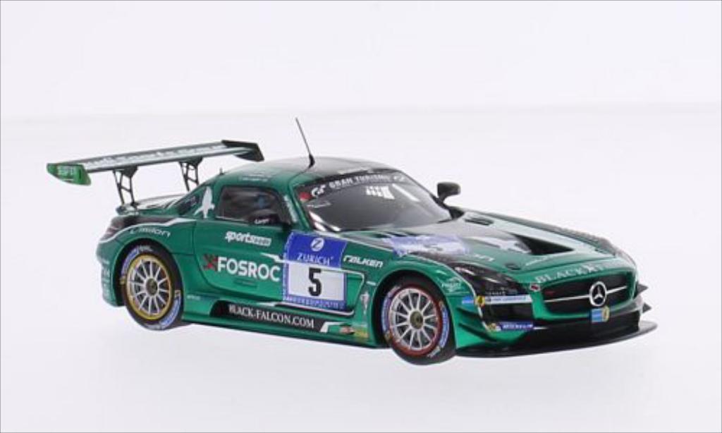 Mercedes SLS 1/43 Spark AMG GT3 No.5 Black Falcon 24h Nurburgring 2015 diecast model cars