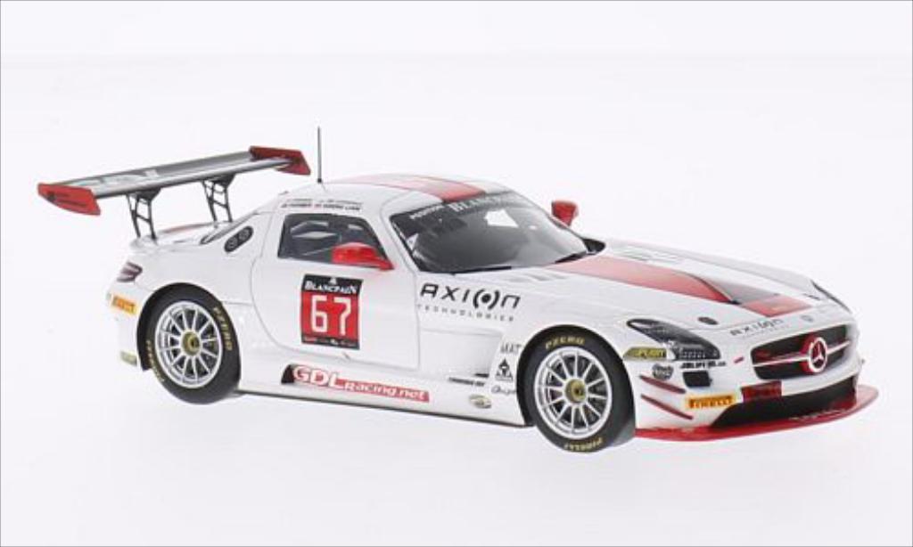 Mercedes SLS 1/43 Spark AMG GT3 No.67 GDL Motorsport 24h Spa 2014 diecast model cars