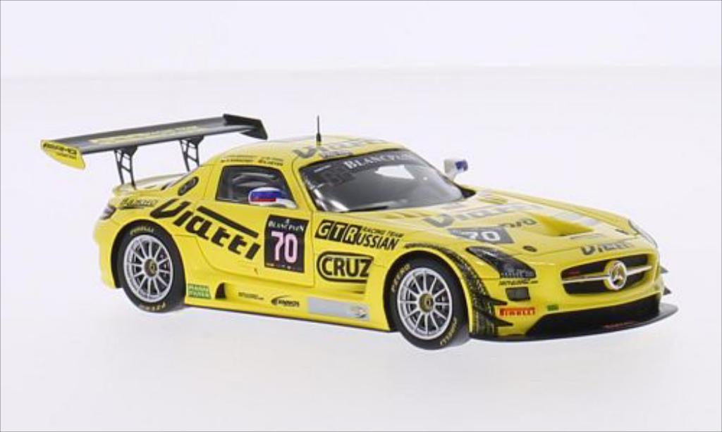 Mercedes SLS 1/43 Spark AMG GT3 No.70 GTRussian Racing Team 24h Spa 2015 /M.Toril diecast model cars