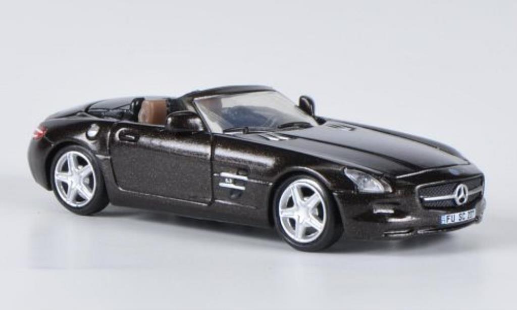 Mercedes SLS 1/87 Schuco AMG Roadster brown diecast model cars