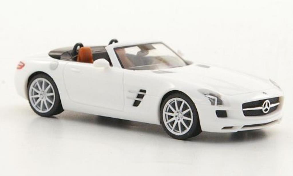 Mercedes SLS 1/87 Herpa AMG Roadster (R197) white 2011 diecast model cars