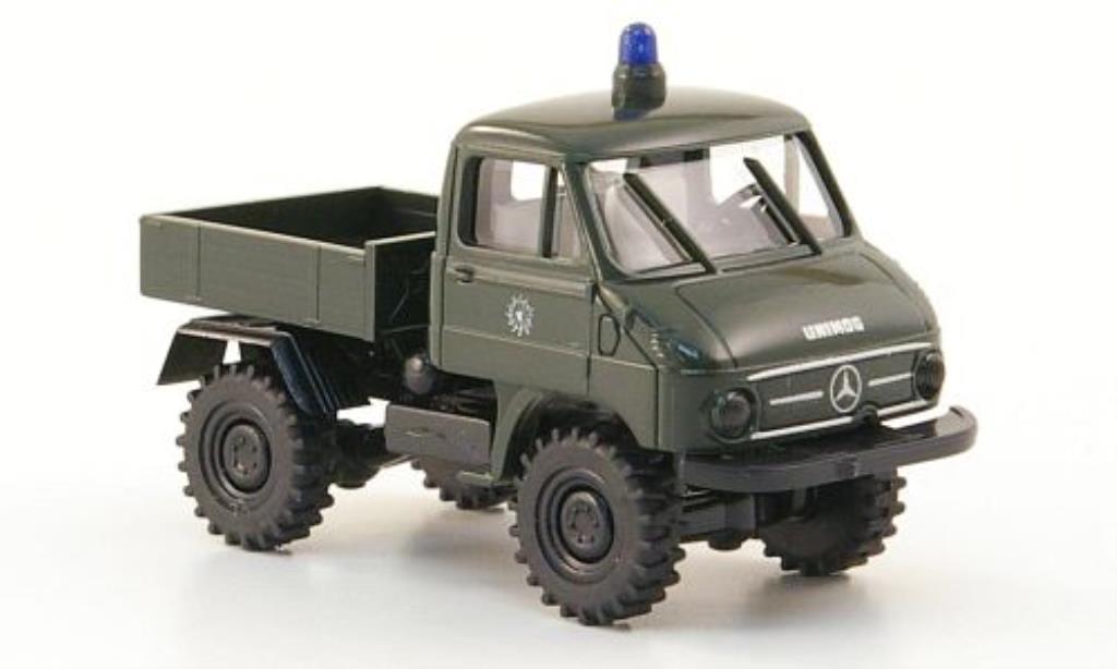 Mercedes Unimog 1/87 Brekina 411 Pritsche Police diecast model cars