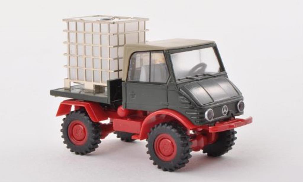 Mercedes Unimog 1/87 Brekina 421 grun mit Wassertank diecast model cars