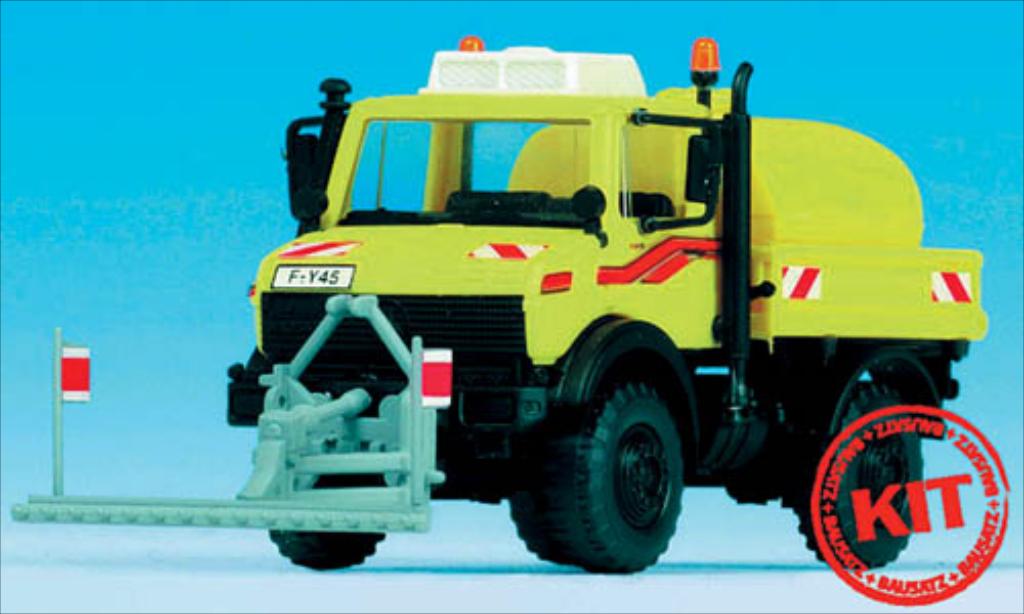 Mercedes Unimog 1/87 Kibri yellow diecast model cars